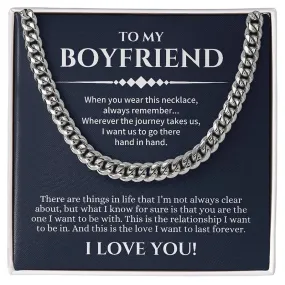 Stainless Steel Cuban Chain Necklace- Boyfriend Gift