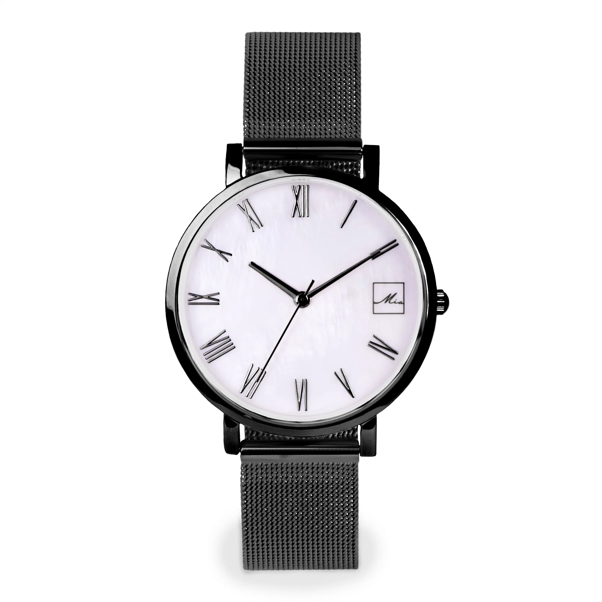 Stainless steel MOP watch