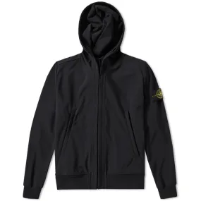 Stone Island Light Soft Shell-R Hooded JacketBlack