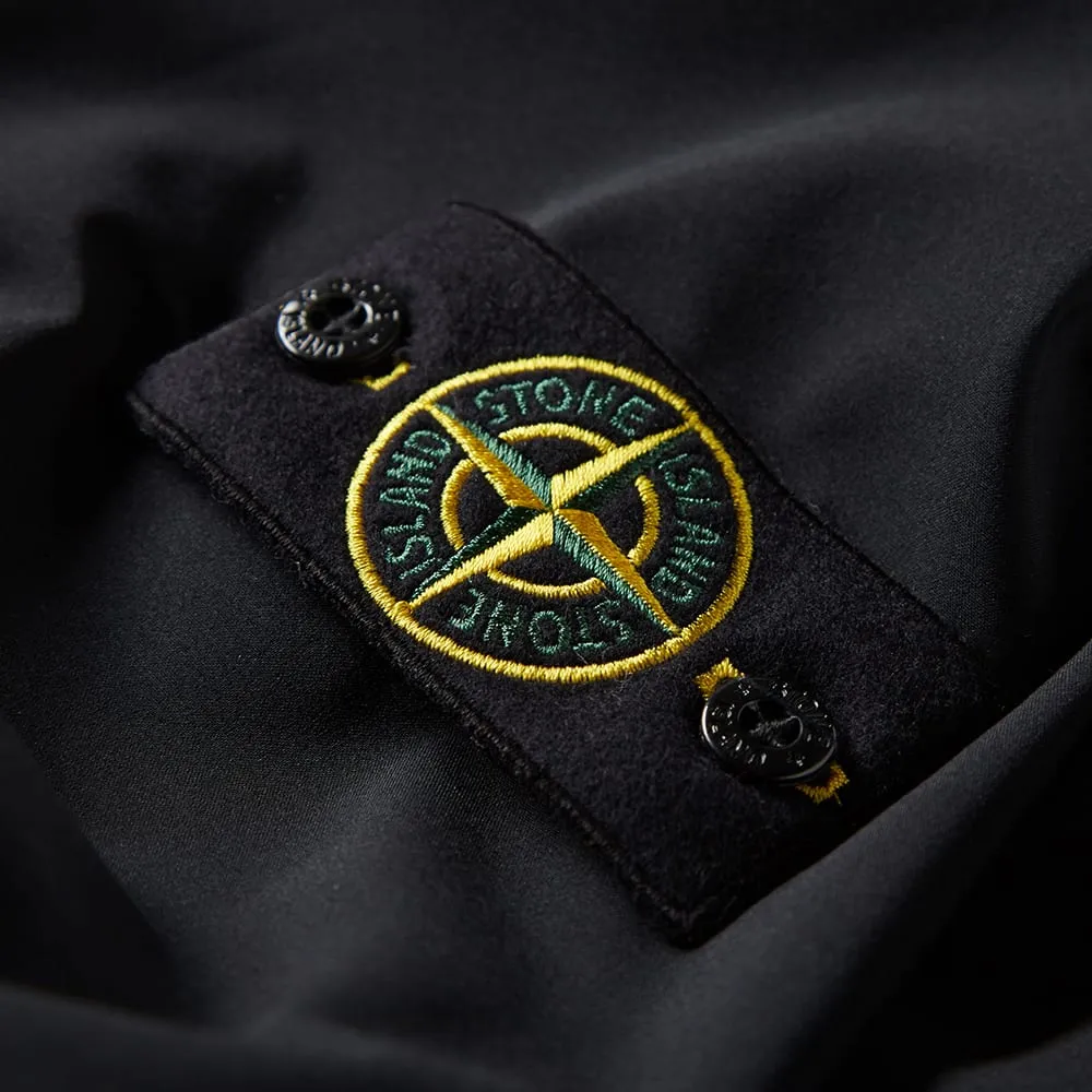 Stone Island Light Soft Shell-R Hooded JacketBlack