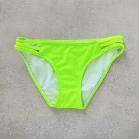 Strappy Bikini Bottom - LUMO LIME