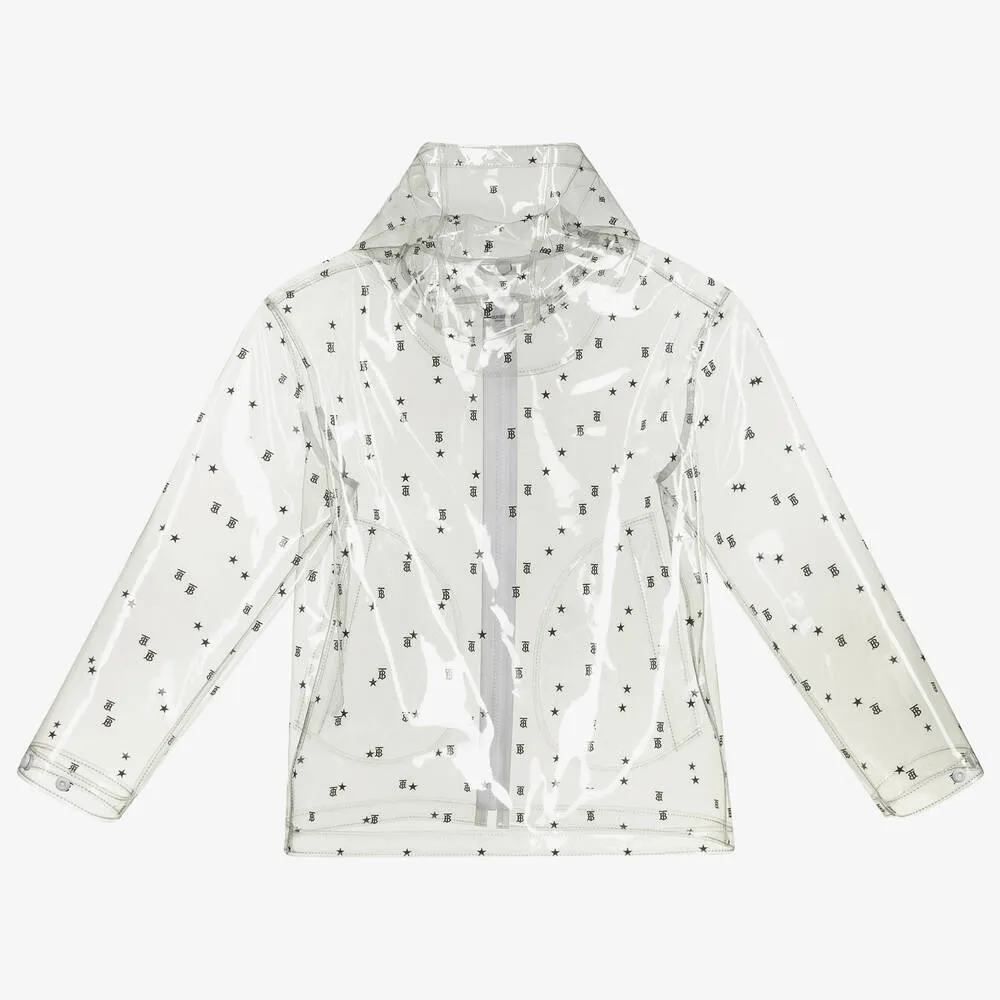 Teen Transparent Logo Raincoat