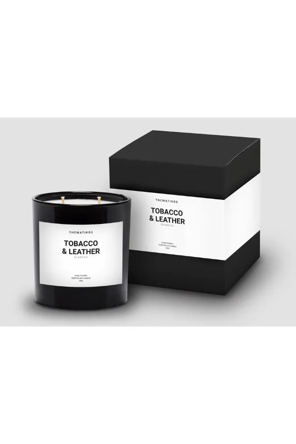 Tobacco & Leather Scented Candle