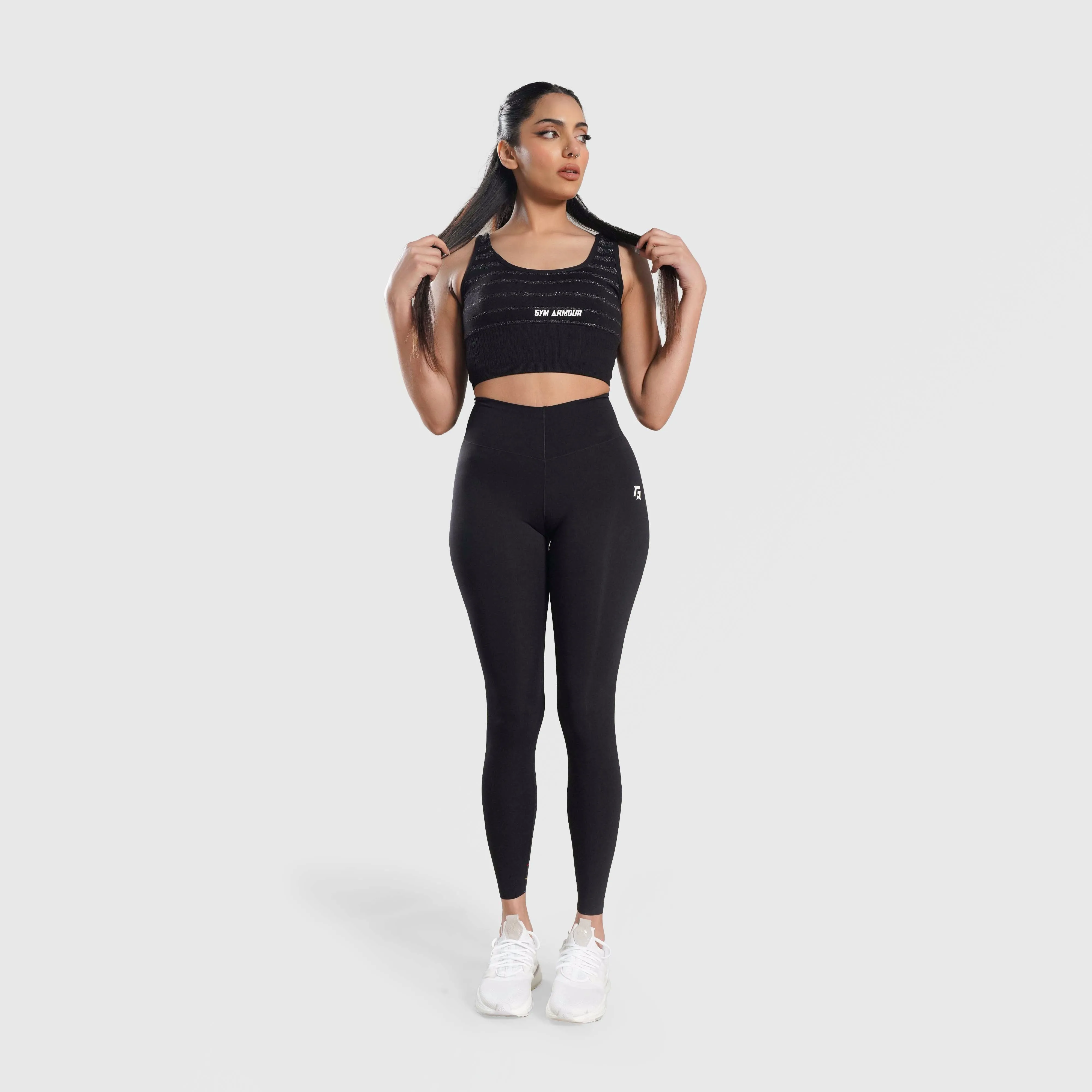 Tone Sculpt Seamless Sports Bra (Black)