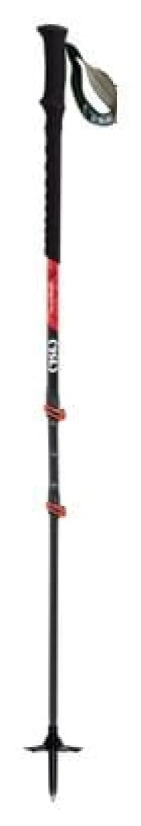 TSL Outdoor Tour Carbon 3 Cross Twist hiking poles Red