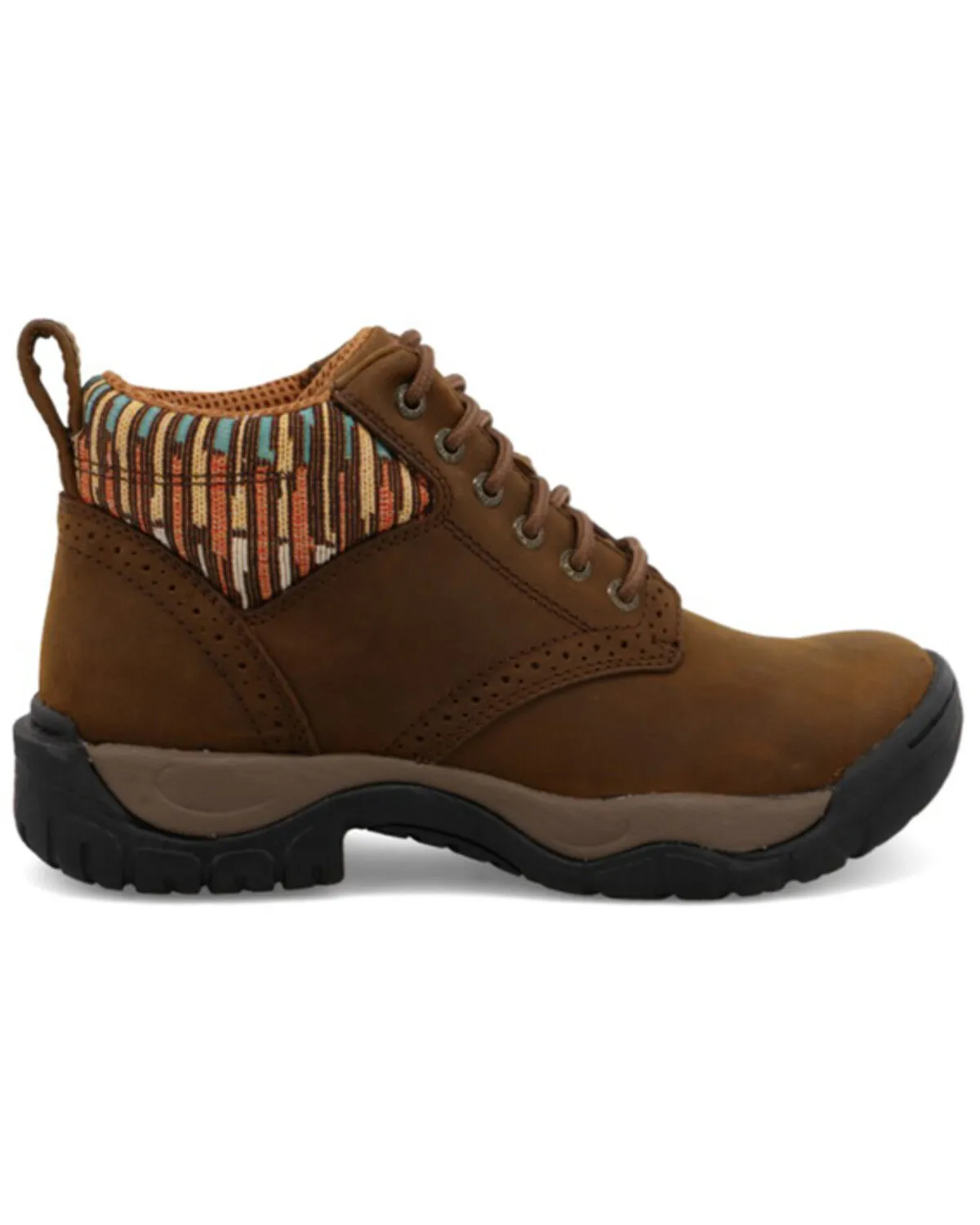 Twisted X Women's 4" All Around Lace-Up Hiking Multi Brown Work Boot - Round Toe