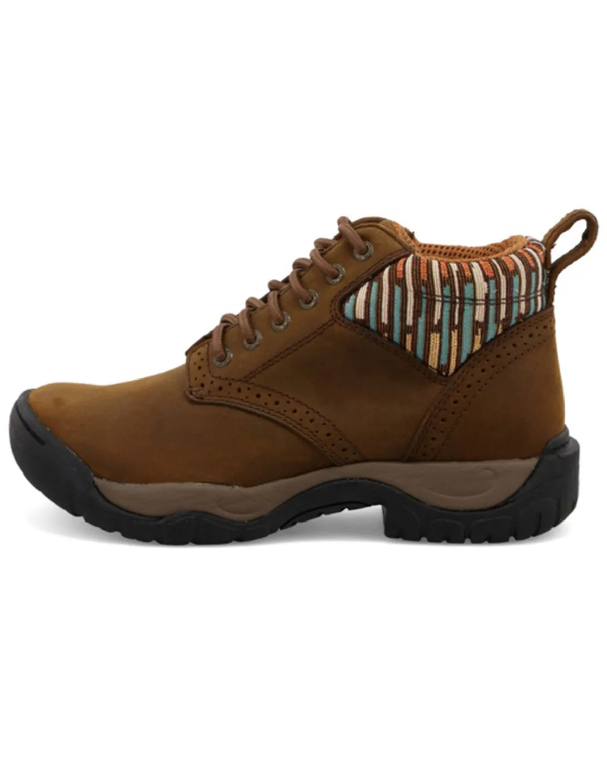 Twisted X Women's 4" All Around Lace-Up Hiking Multi Brown Work Boot - Round Toe