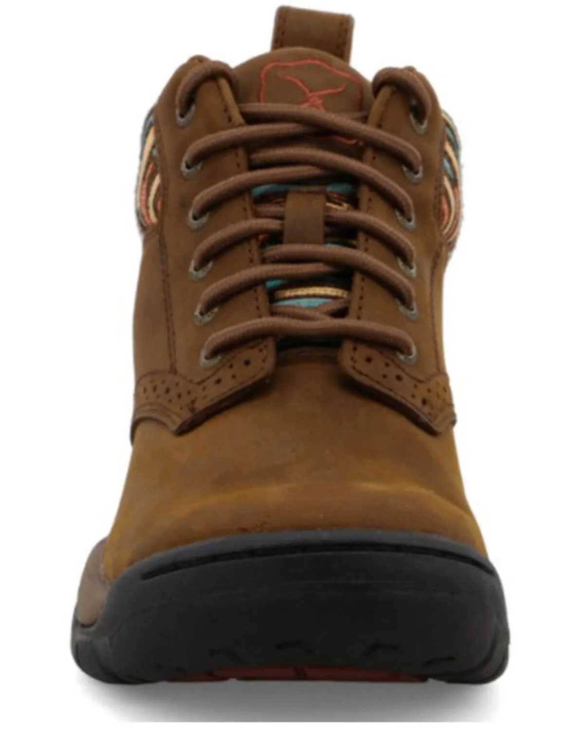 Twisted X Women's 4" All Around Lace-Up Hiking Multi Brown Work Boot - Round Toe