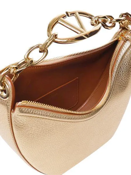 VALENTINO Mini Moonlight Hobo Handbag in Calf Leather