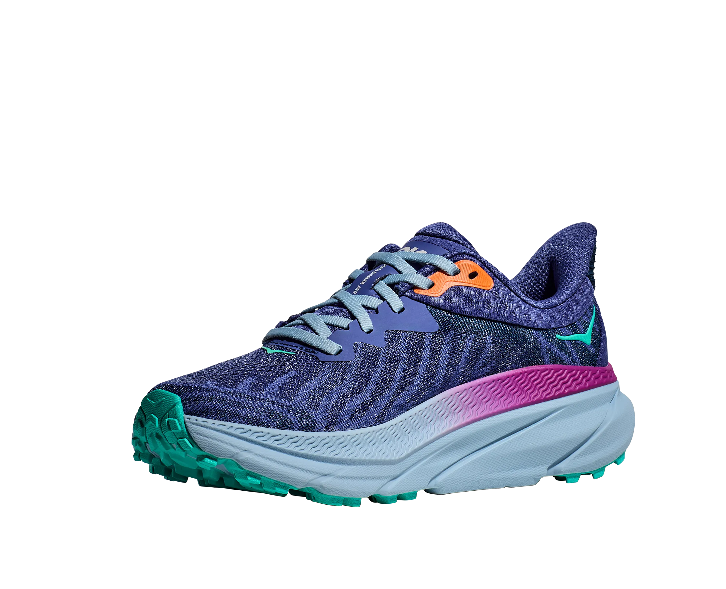 Women's Hoka Challenger 7 Color: Evening Sky/Drizzle (WIDE WIDTH)