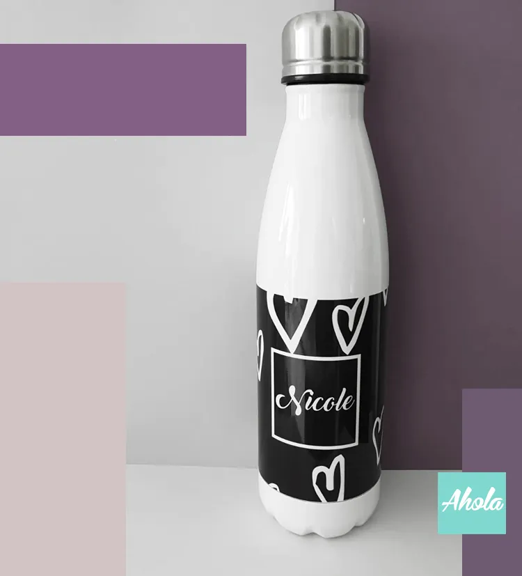 【XOXO】 Stainless Steel Hot or Cold Bottle Black 不鏽鋼保冷/保温樽