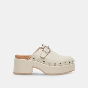 YEVAN CLOGS IVORY LEATHER